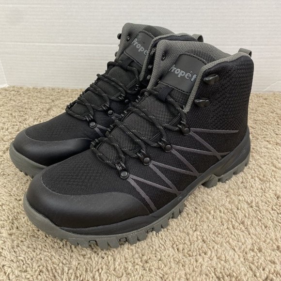 Propet Traverse‎ Hiking Boots Waterproof Mens 10.5 Black/Dark Grey MBA042K NIB main image 6